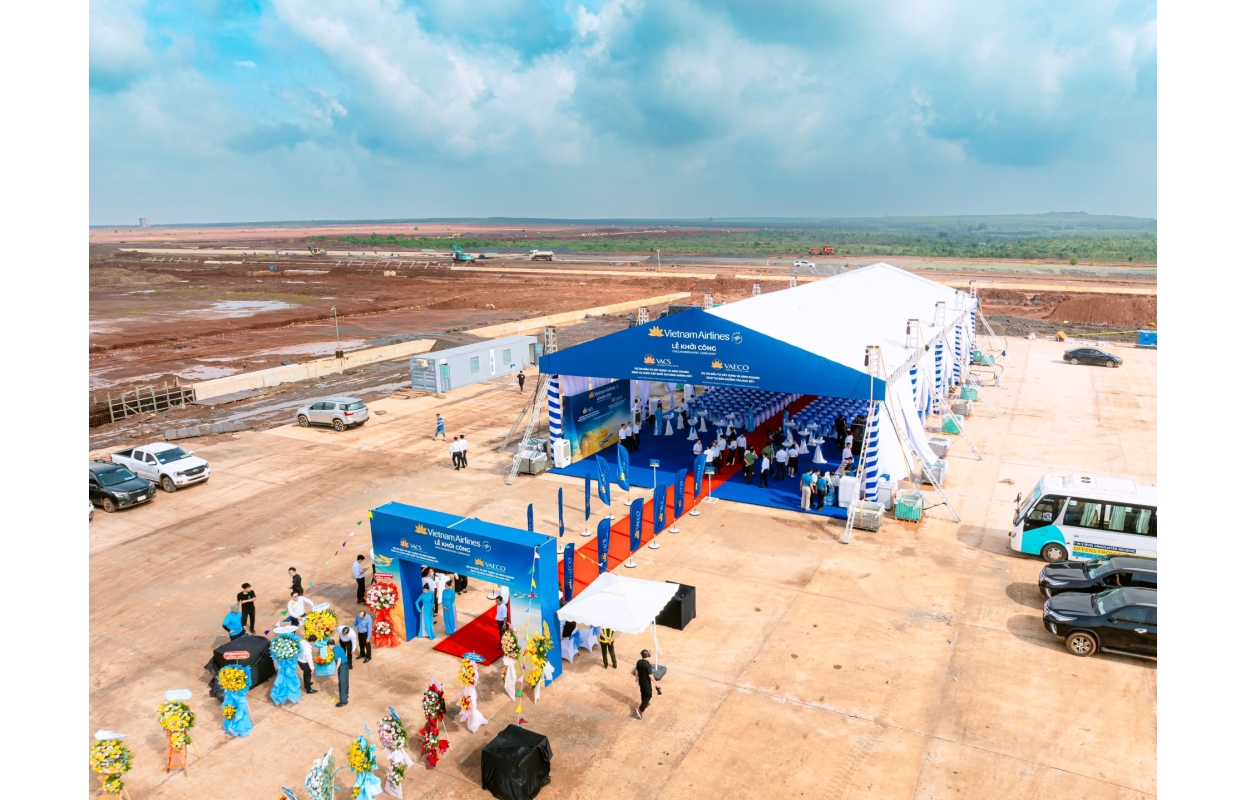 Hình Flycam Lễ Khởi Công VACS & VAECO