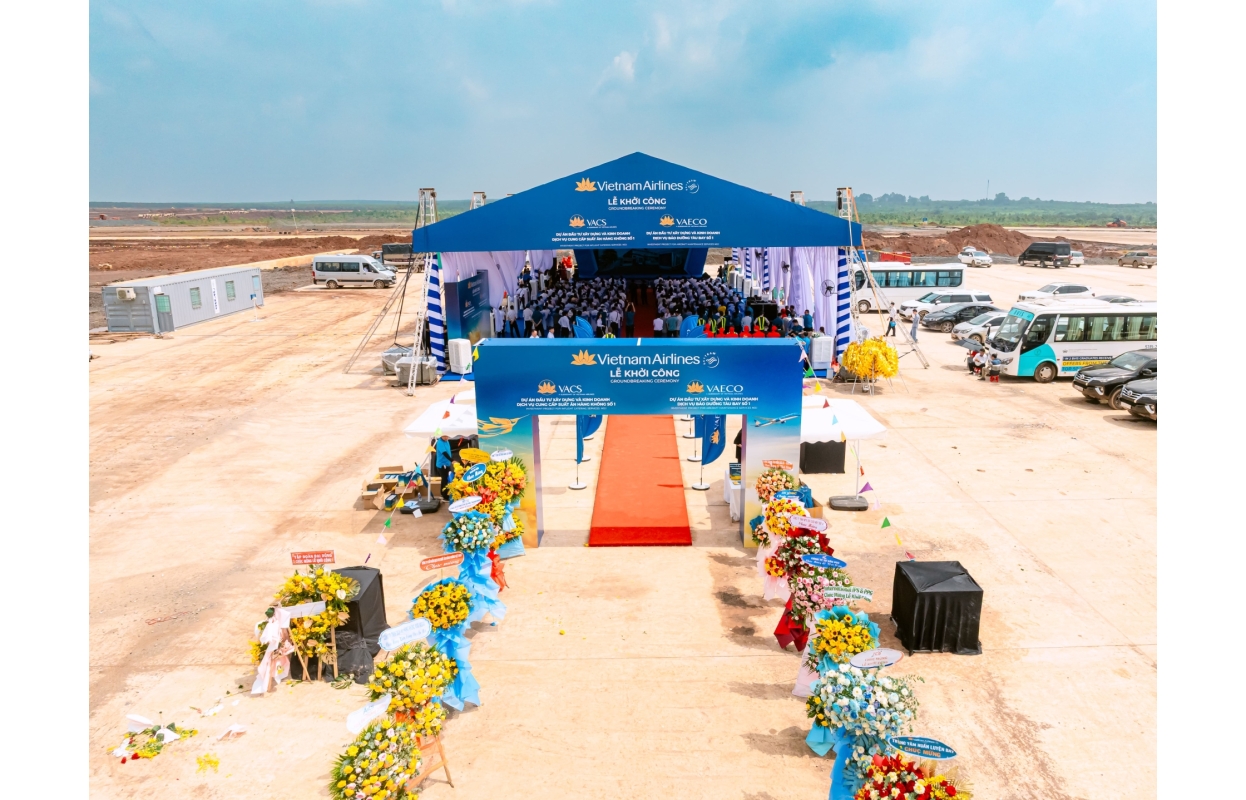 Hình Flycam Lễ Khởi Công VACS & VAECO